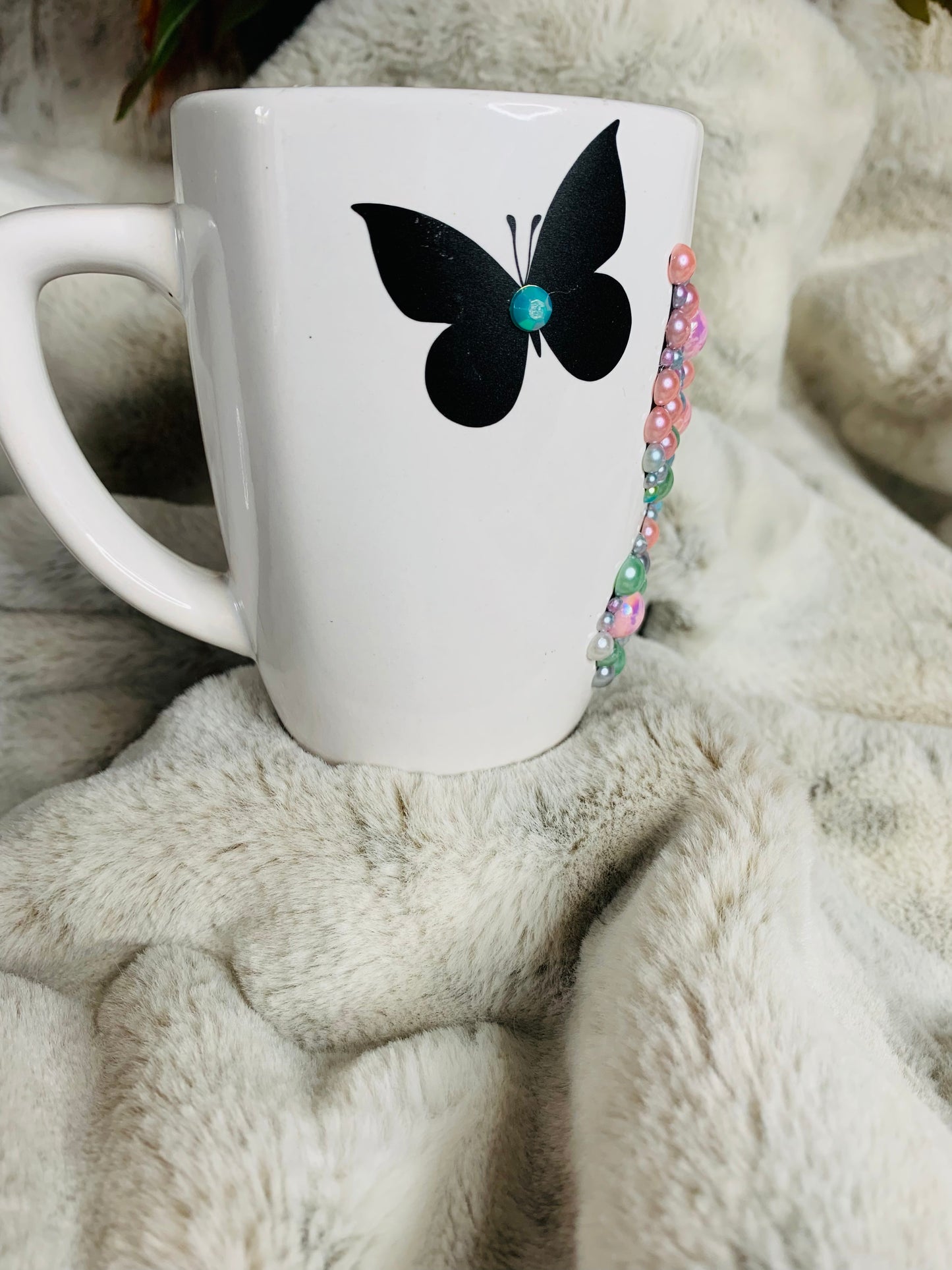 Custom BLING Butterfly Mug