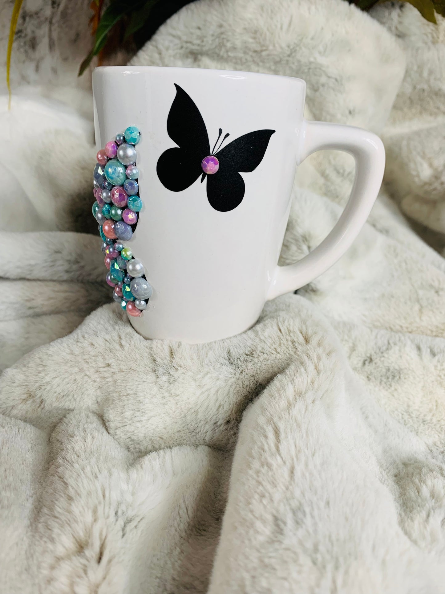 Custom BLING Butterfly Mug